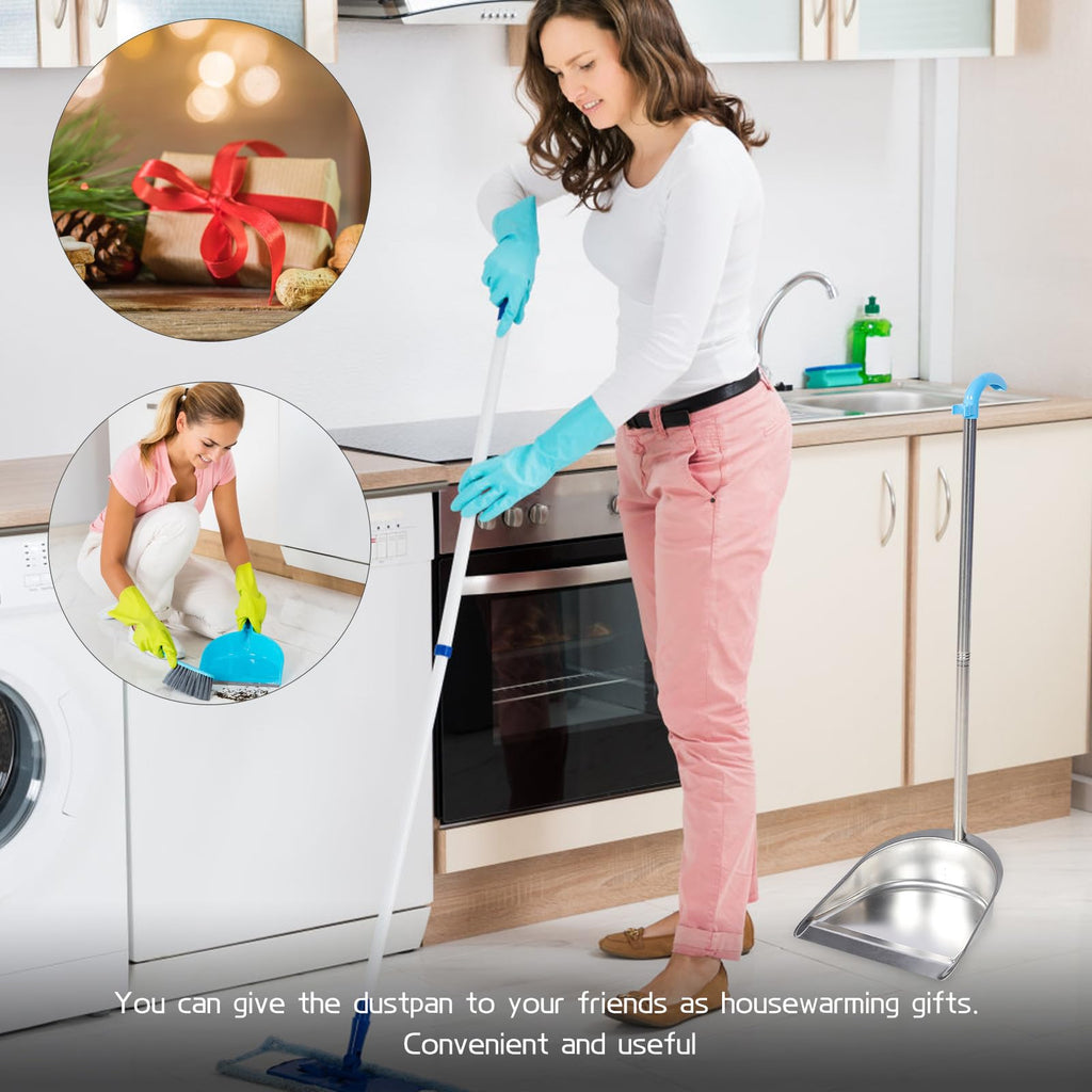 Stainless Steel Dustpan with Removable Container