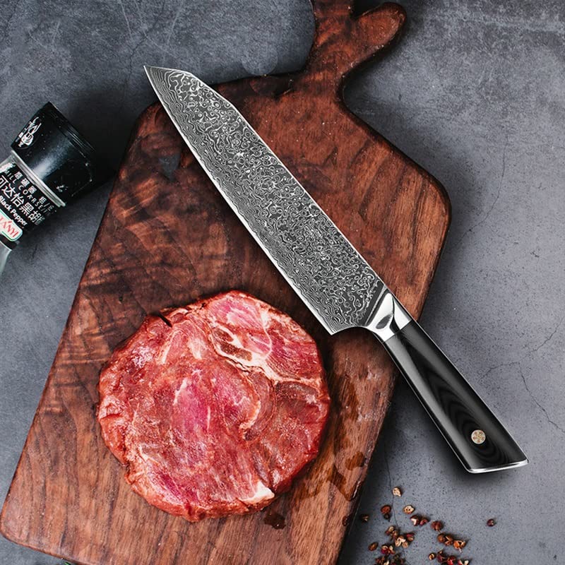 Damascus Steel Kitchen Knife Set 7 Piece