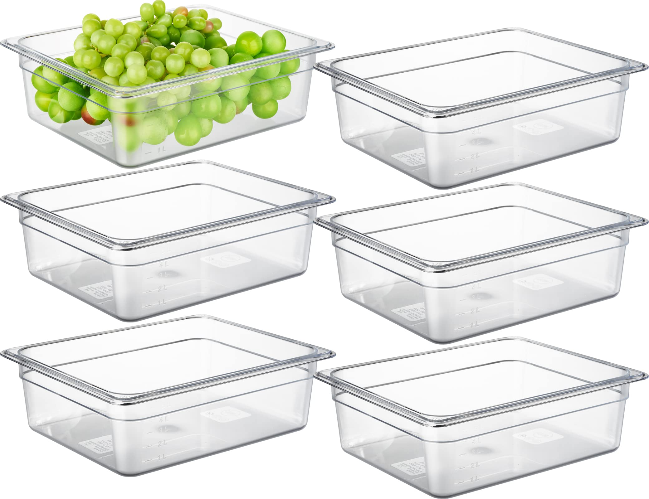 PC 6 Pack Commercial Food Pan