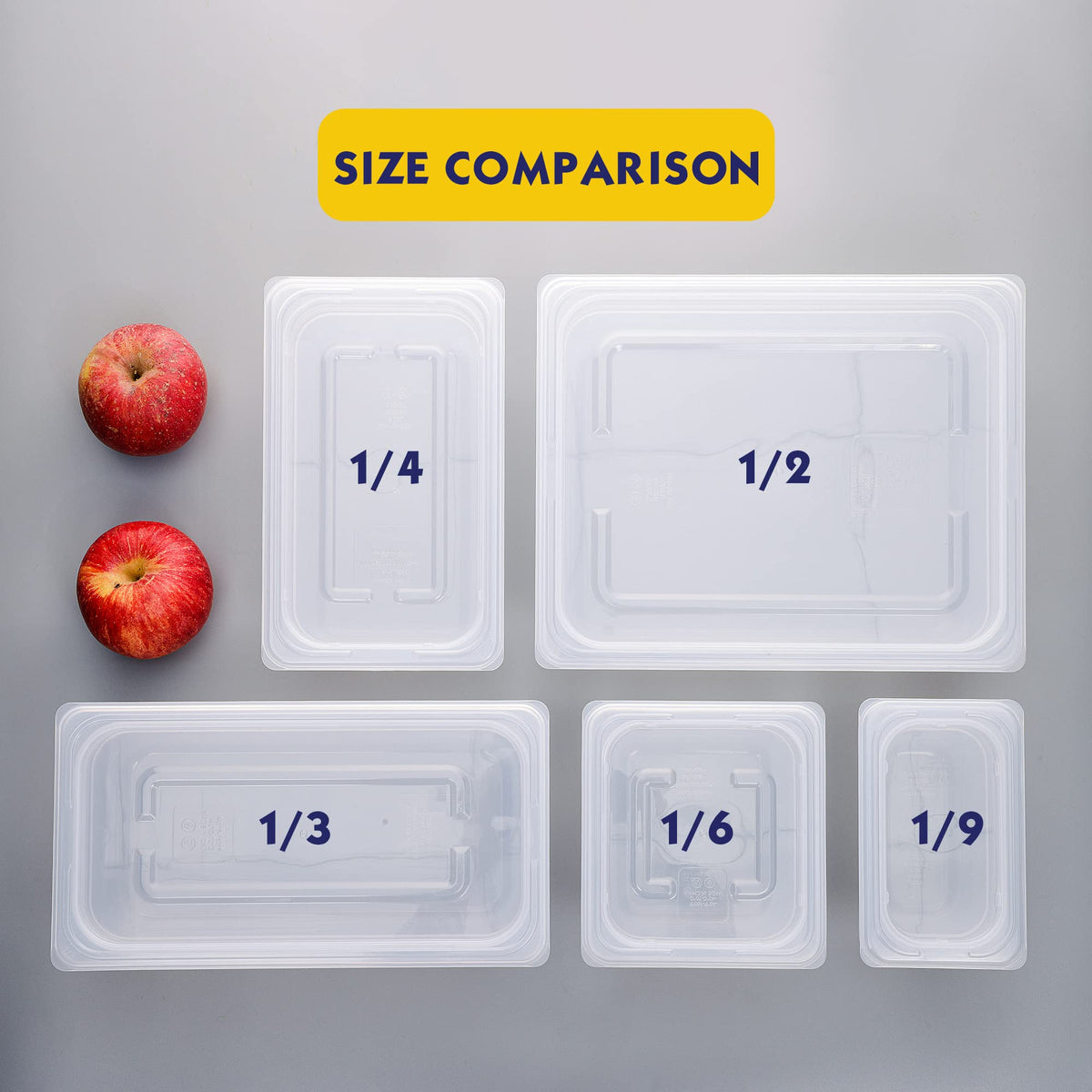 BIEAMA Commercial Food Pans with Lids