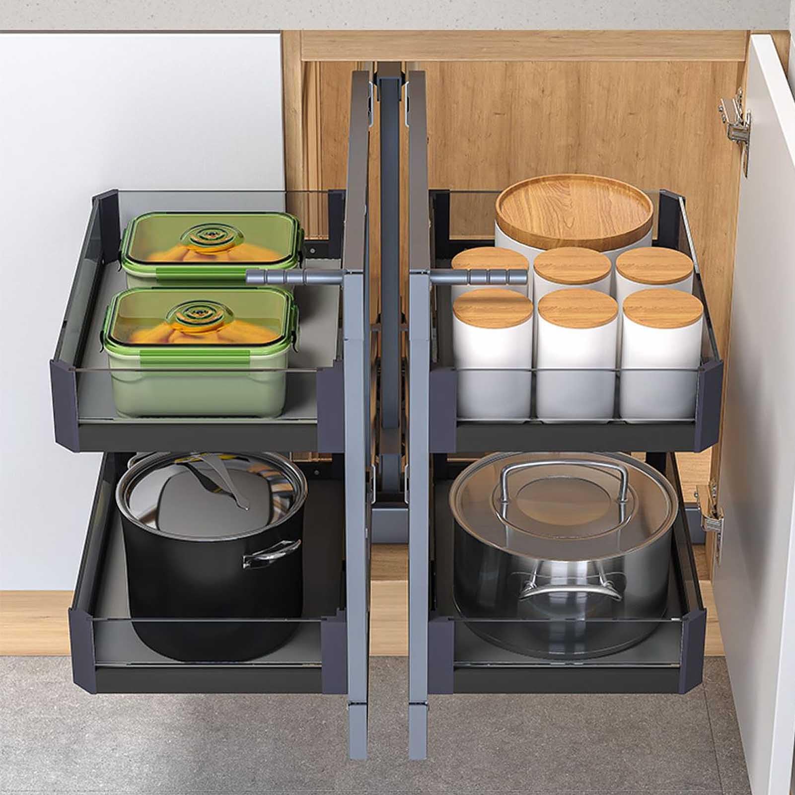 Pull Out Cabinet Organizer for Spice Storage