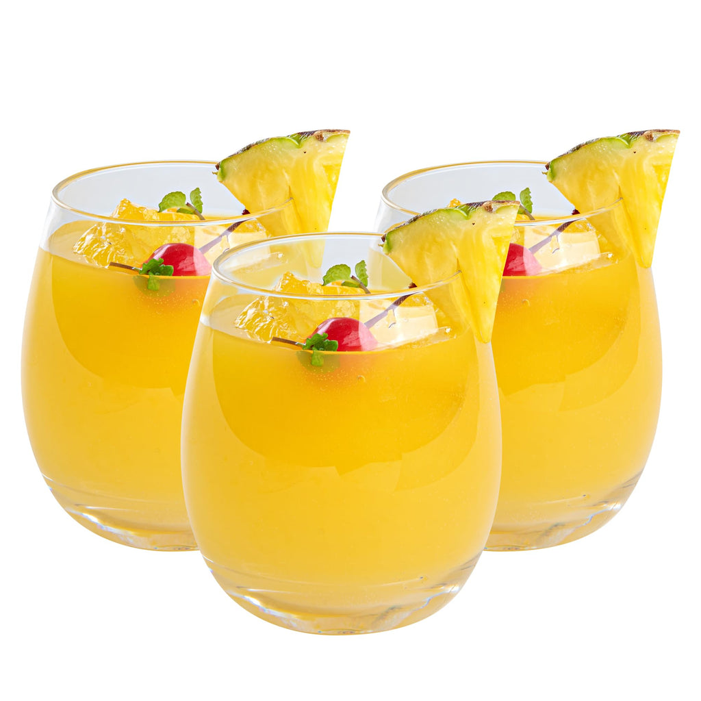 Clear Polycarbonate Rocks Cocktail Glasses Set