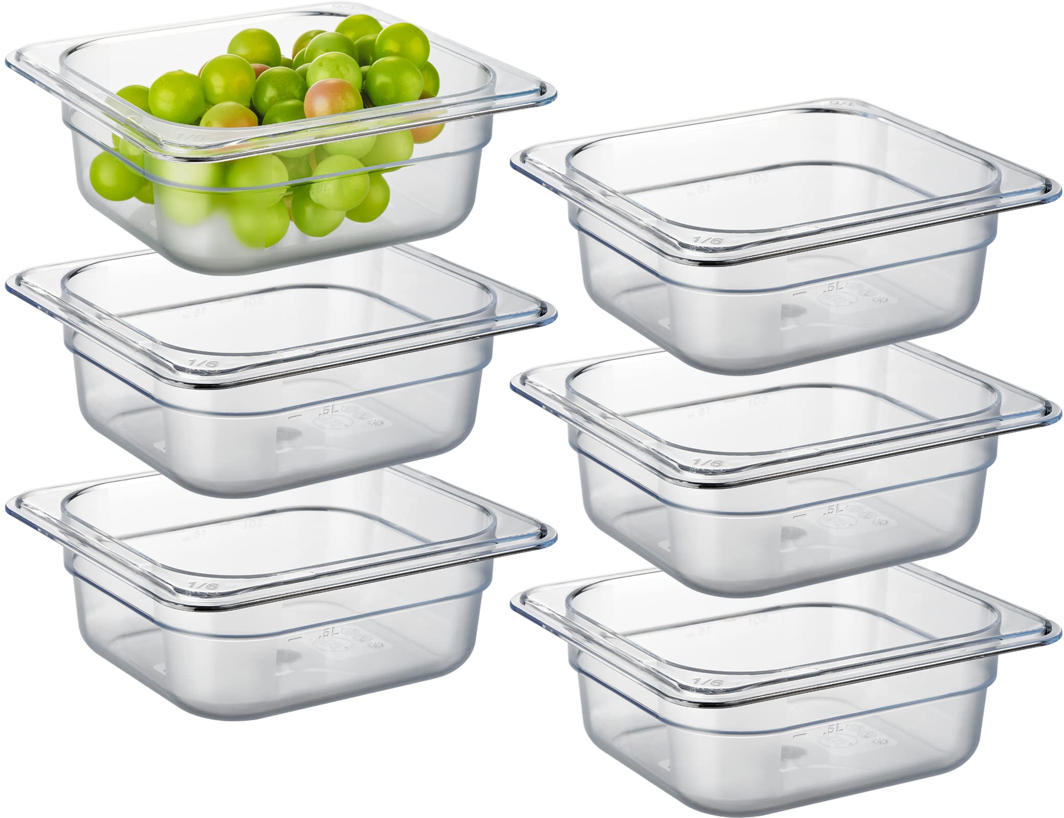 PC 6 Pack Commercial Food Pan