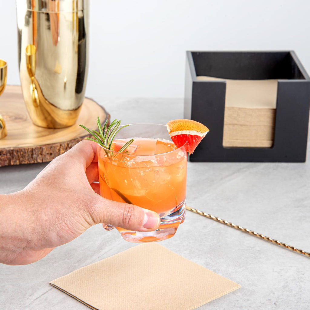 Clear Polycarbonate Rocks Cocktail Glasses Set