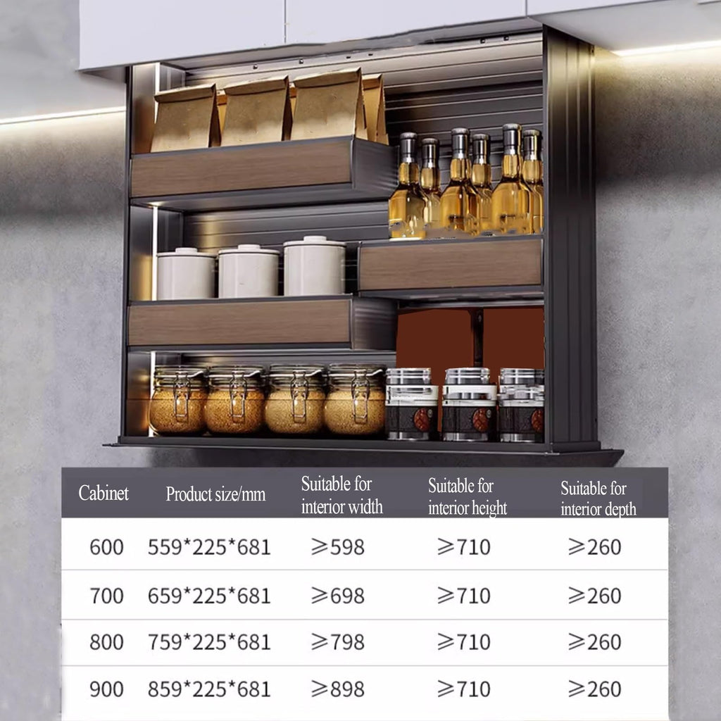 Pull Down Cabinet Organizer for Upper Cabinets 24 Inch