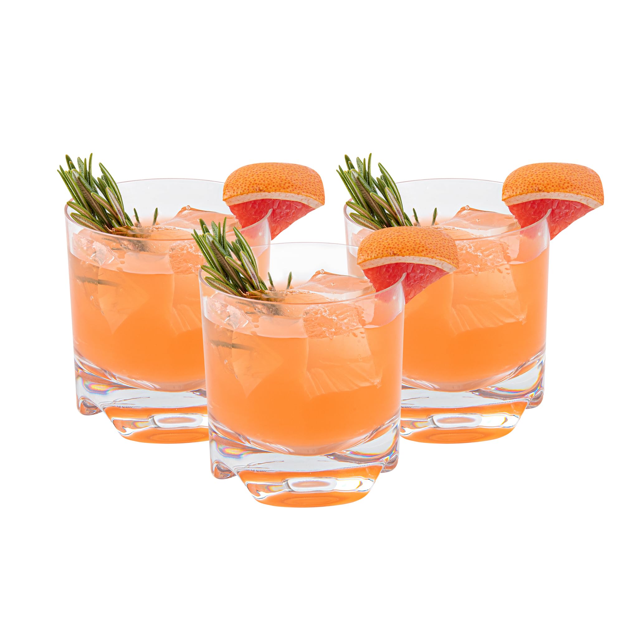 Clear Polycarbonate Rocks Cocktail Glasses Set