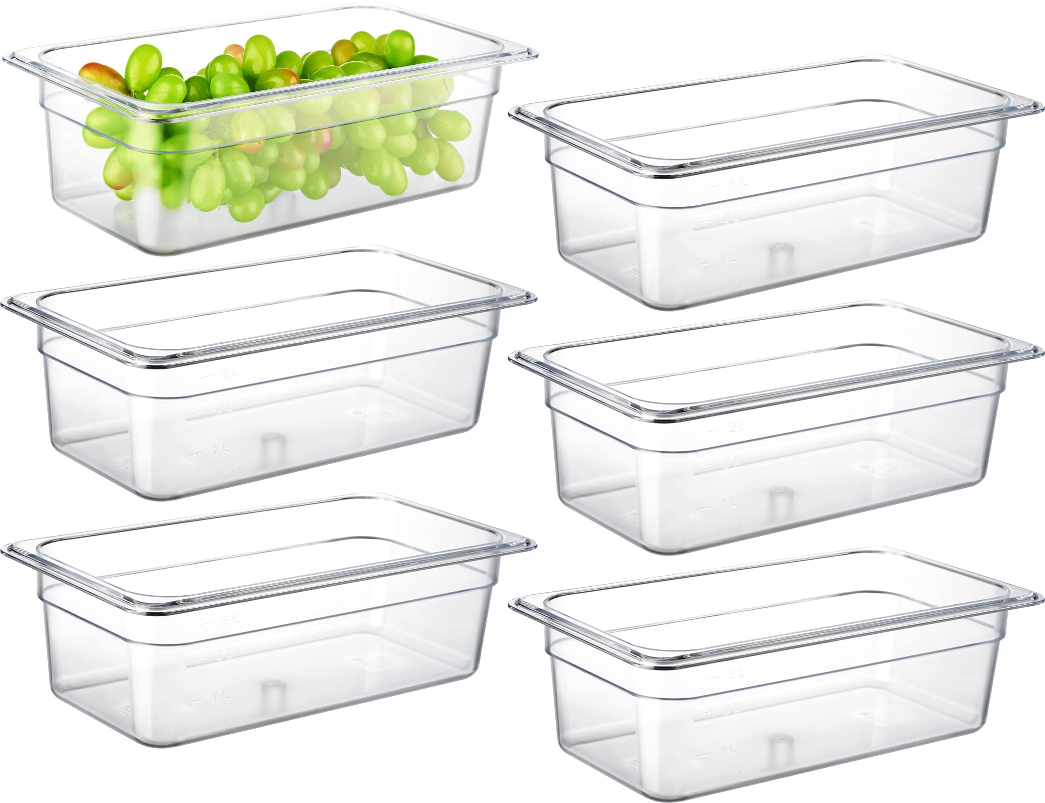 PC 6 Pack Commercial Food Pan