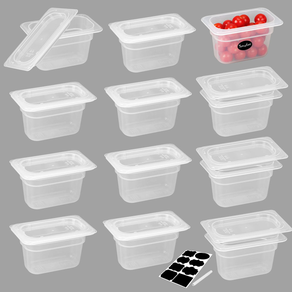 BIEAMA Commercial Food Pans with Lids