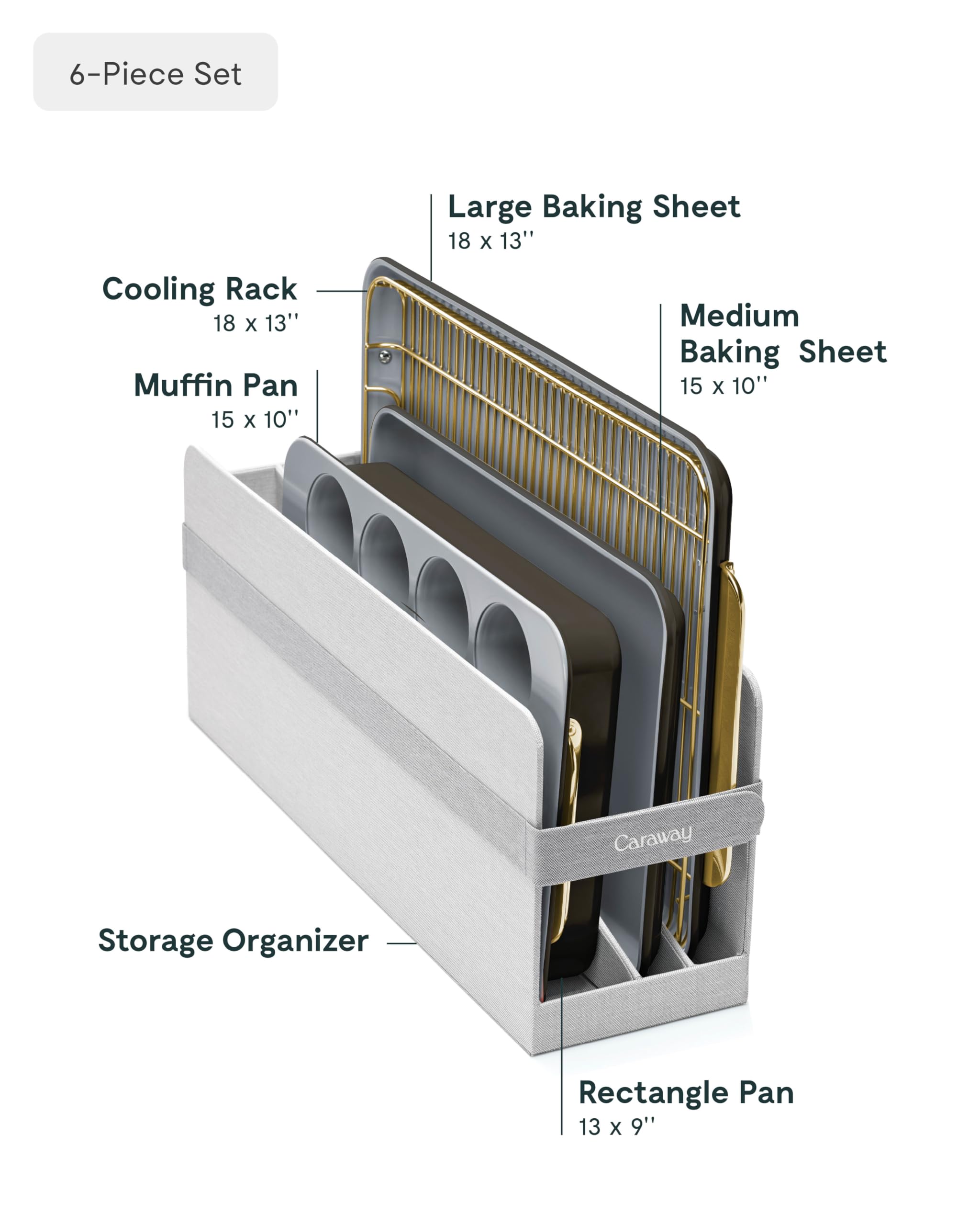 Caraway Non-Stick Ceramic-Coated Bakeware Set
