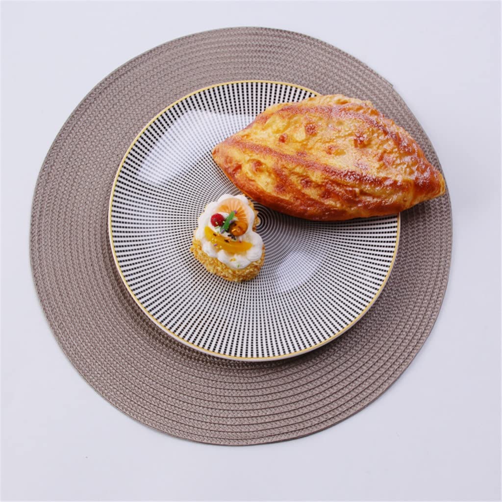 Round Woven PP Placemats Waterproof Dining Mats