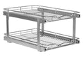 HOLDN’ STORAGE 2-Tier Pull-Out Cabinet Organizer with Heavy-Duty Steel Frame, Full-Extension Sliding Shelves, Holds 100 lbs, Easy Install for Kitchen, Pantry & Under Sink Cabinets