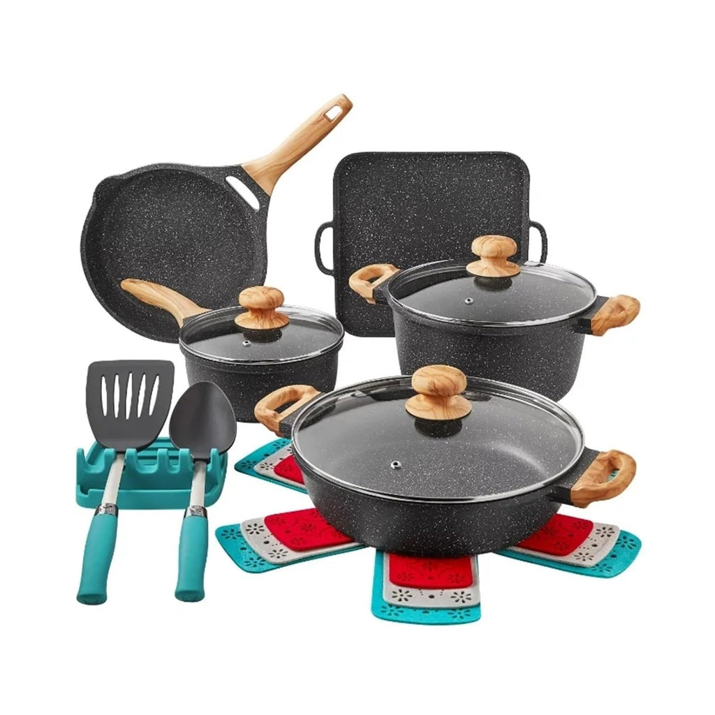 14-Piece Cast Aluminum Cookware Set