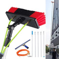 Extendable Cleaning Bar with Rubber Brush for Windows and Solar Panels
