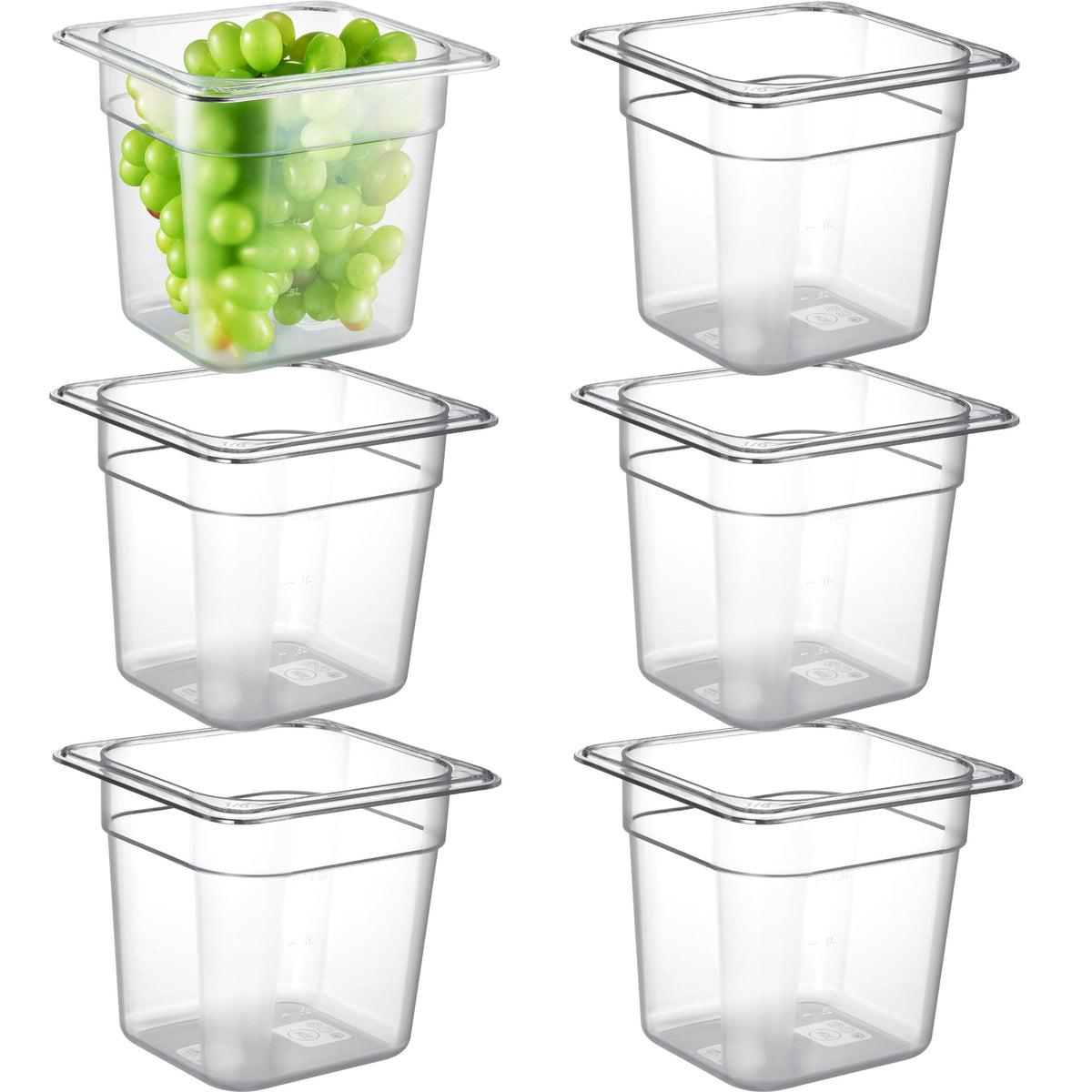 PC 6 Pack Commercial Food Pan