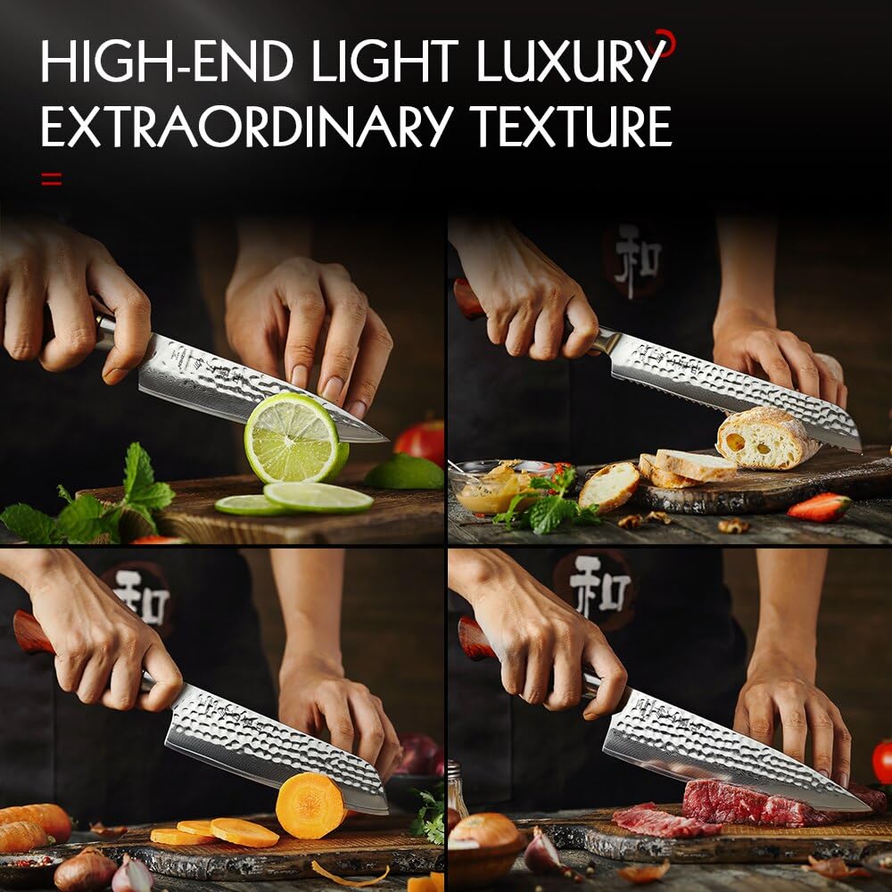 Damascus Steel Kitchen Knife Set 4/6 Piece