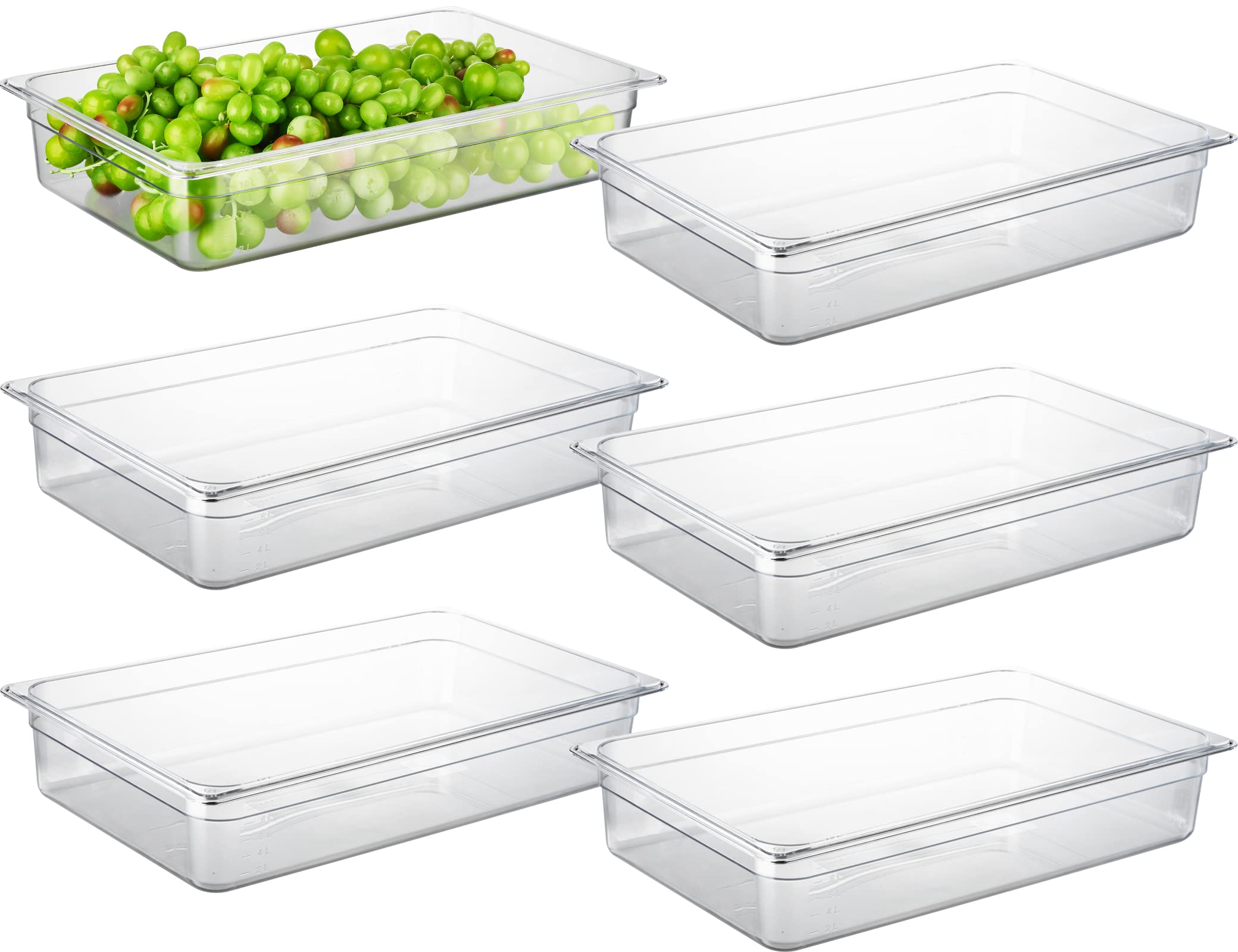 PC 6 Pack Commercial Food Pan