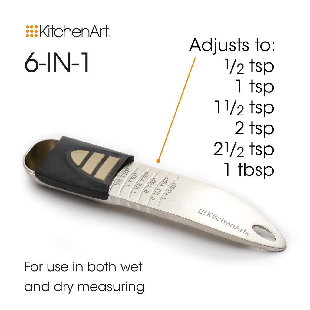 Adjustable Measuring Cup and Spoon Set 4 Piece