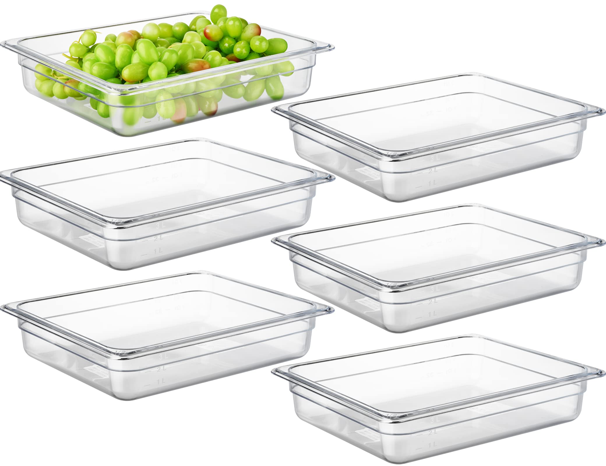 PC 6 Pack Commercial Food Pan