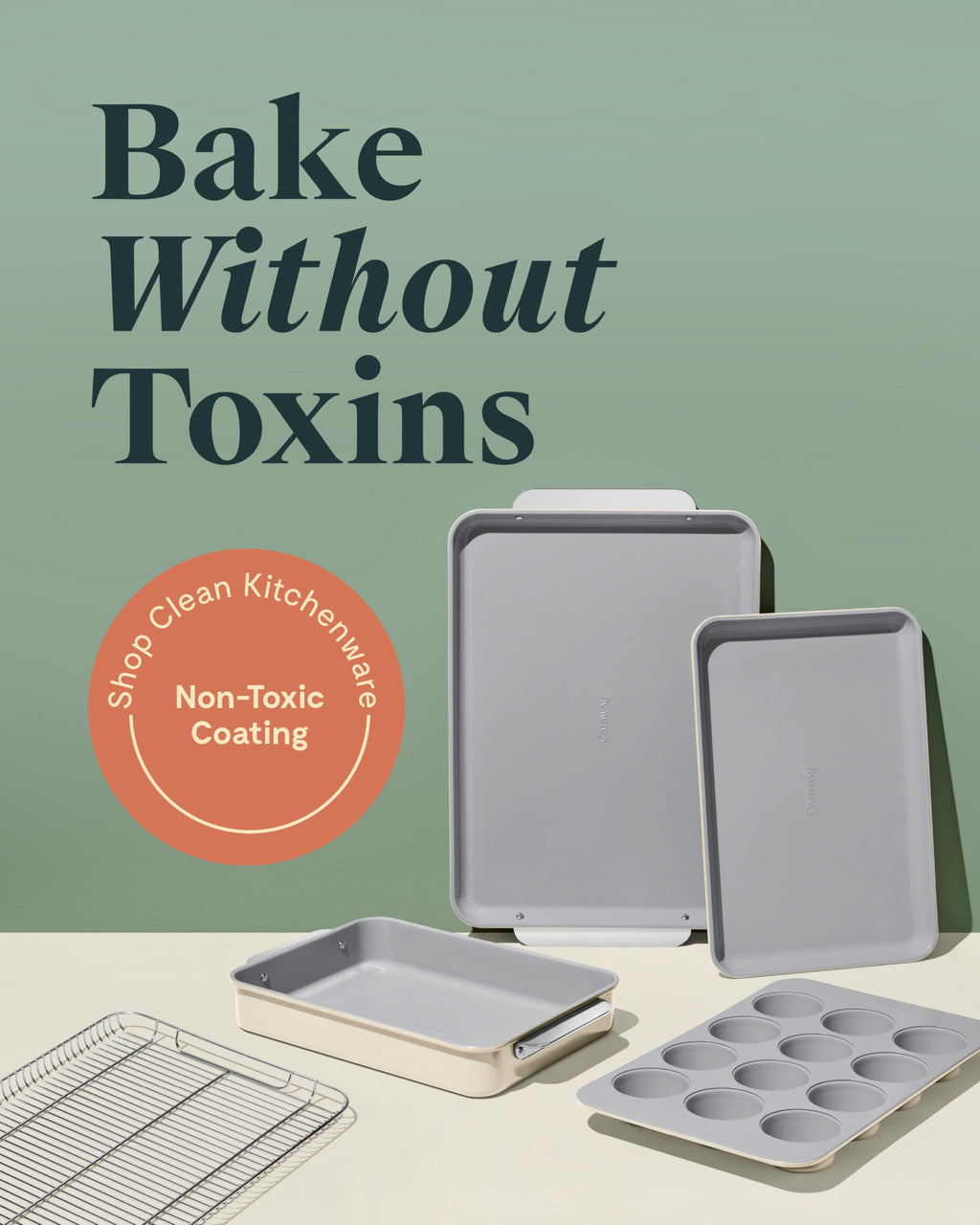 Caraway Non-Stick Ceramic-Coated Bakeware Set