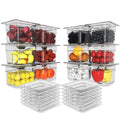 Clear Polycarbonate Food Pan 1/6 Size Stackable Restaurant Pan