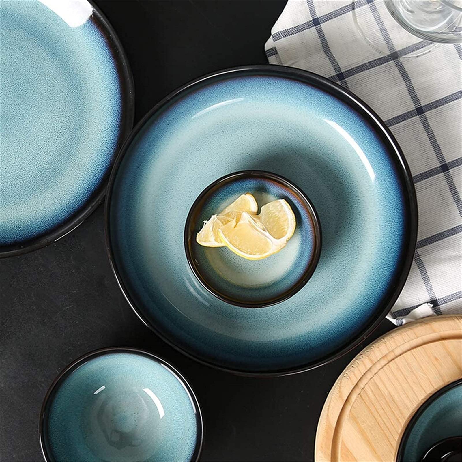 20 Piece Ceramic Dinnerware Set Service for 6