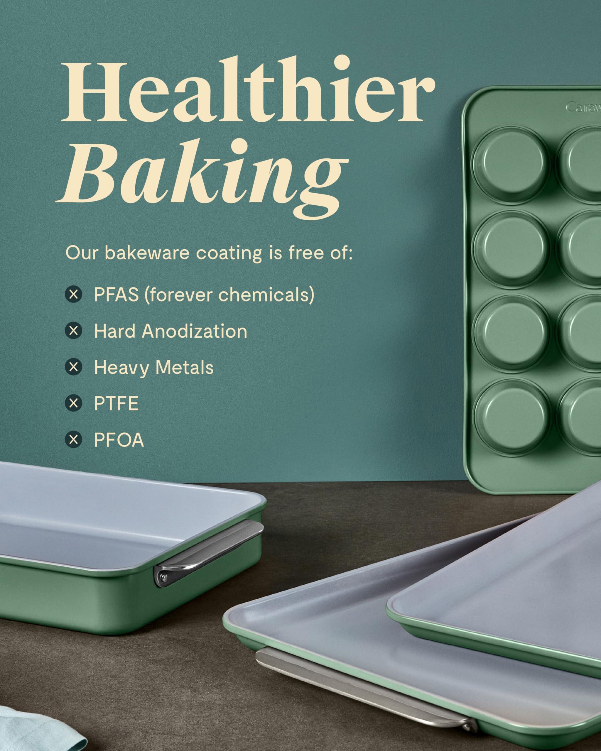 Caraway Non-Stick Ceramic-Coated Bakeware Set