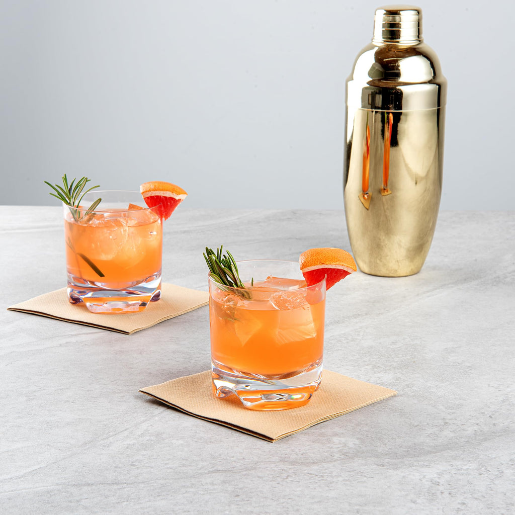 Clear Polycarbonate Rocks Cocktail Glasses Set