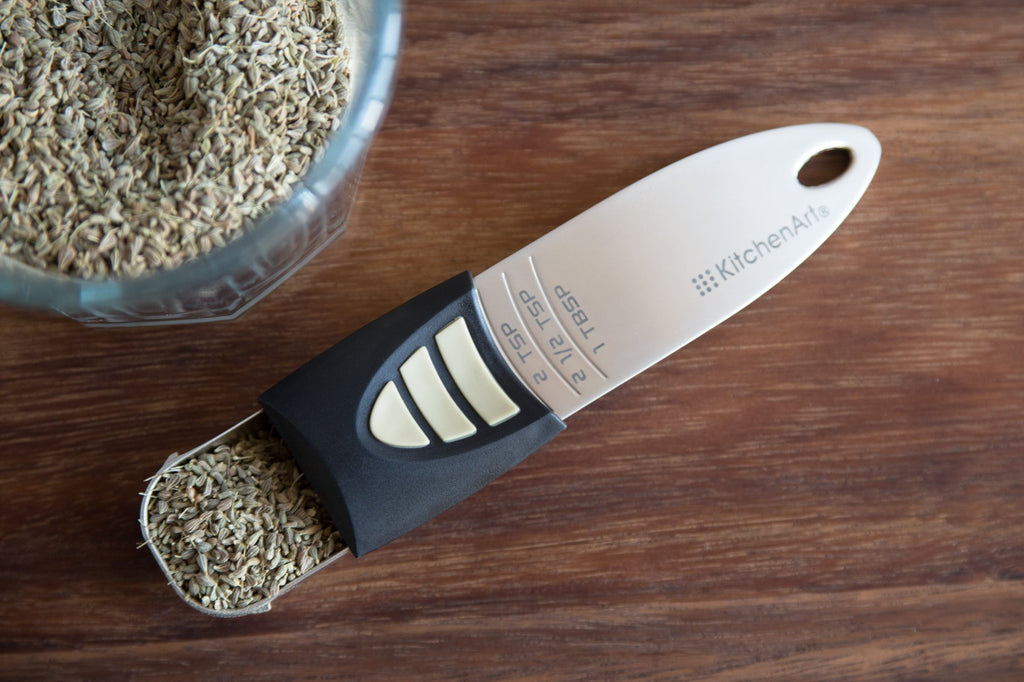 Adjustable Measuring Cup and Spoon Set 4 Piece