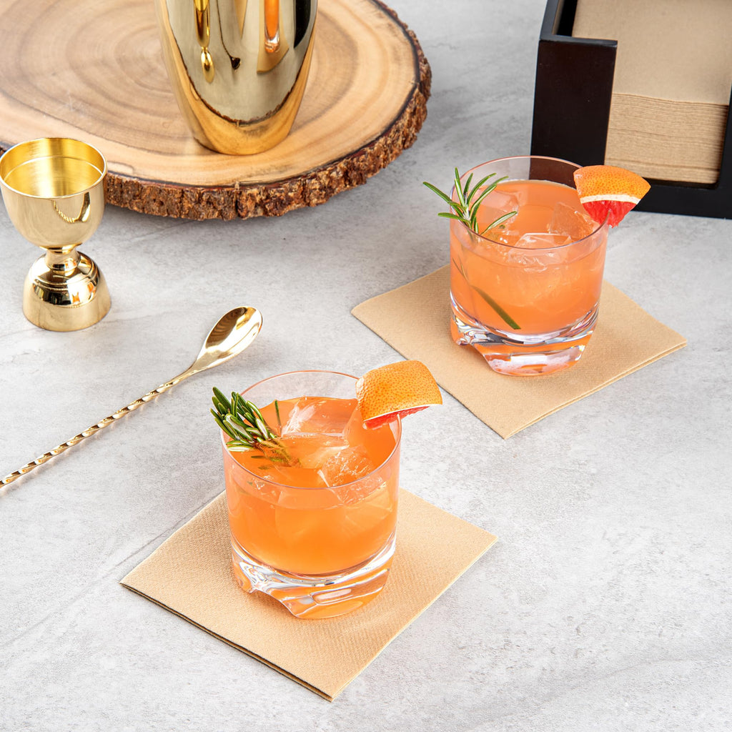 Clear Polycarbonate Rocks Cocktail Glasses Set